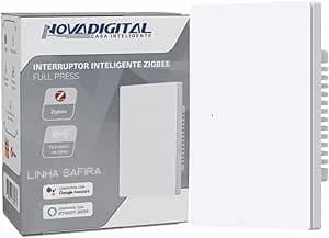 Interruptor Safira Zigbee Full Switch 1 Botão Branco