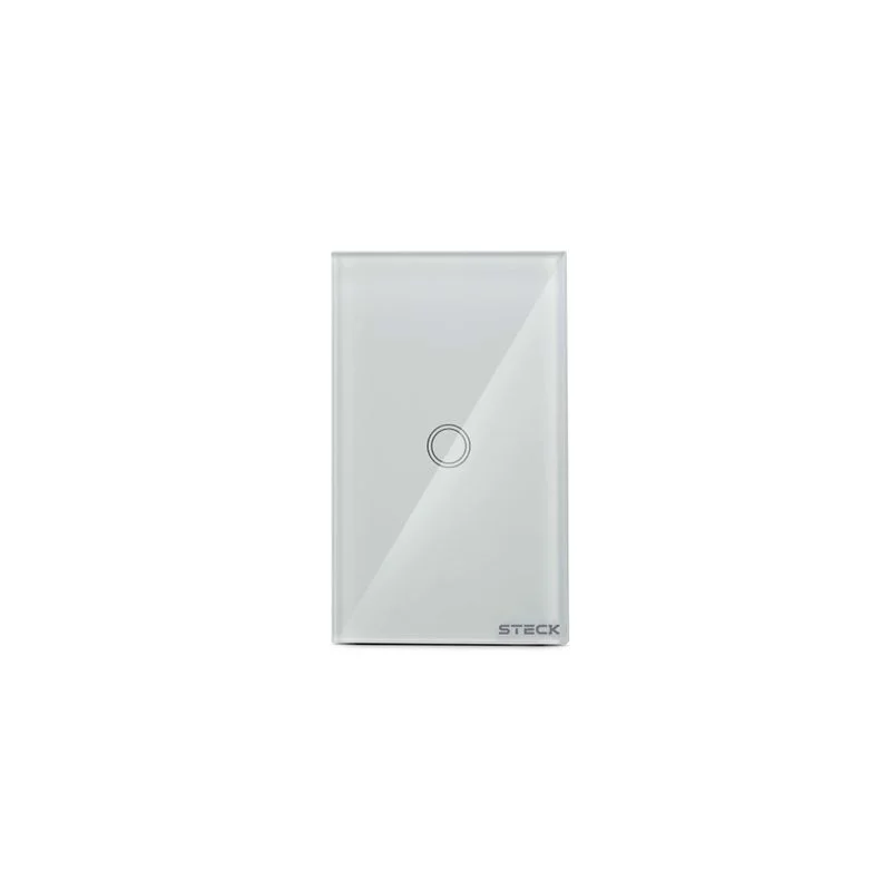 Interruptor Inteligente Steck Smarteck Touch Wi-Fi 4x2", 1 Módulo, Bivolt, Branco SMCI1BS1
