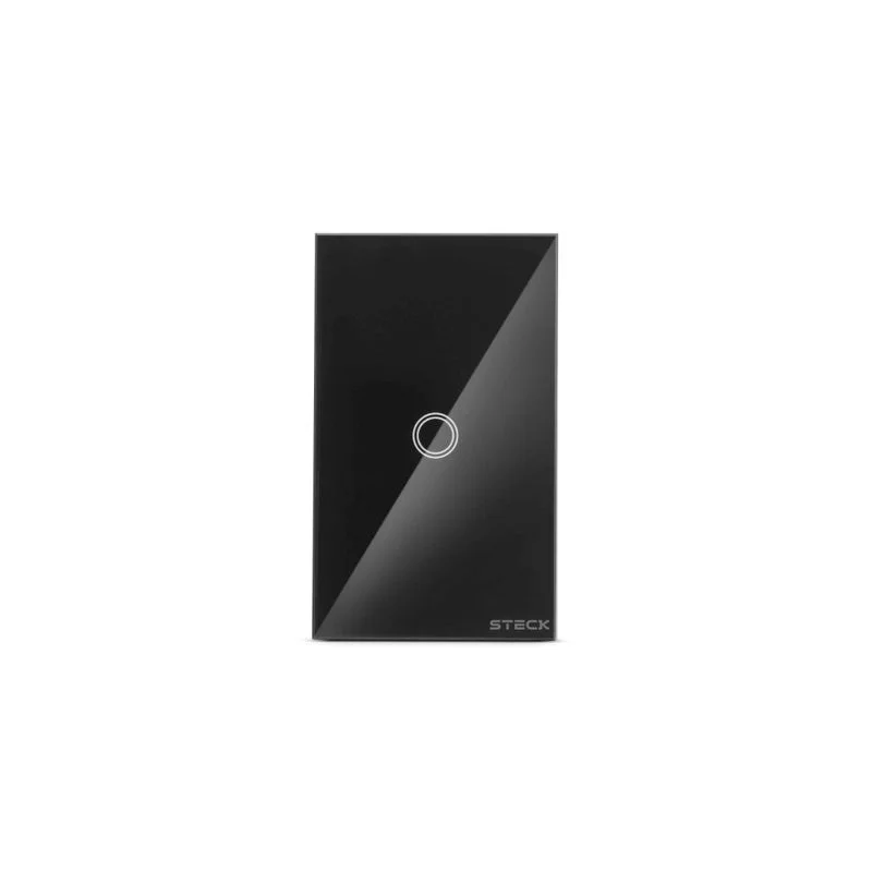 Interruptor Inteligente Steck Smarteck Touch Wi-Fi 4x2", 1 Módulo, Bivolt, Preto SMCI1PS1