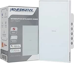 Interruptor Inteligente Zigbee Quartzo Soft Touch 1 Botão Branco