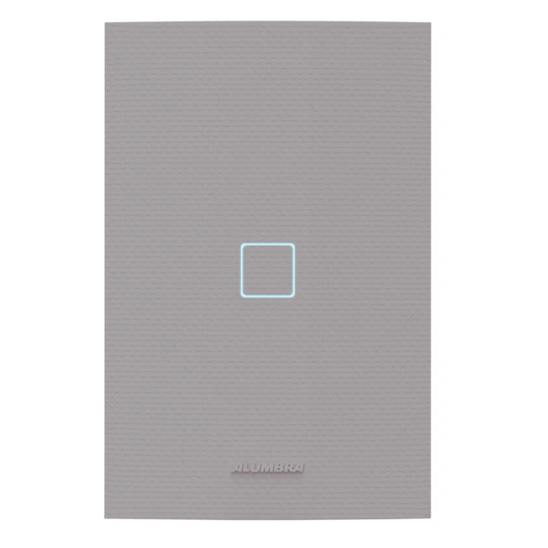 Interruptor Inteligente Wi-Fi Touch Alumbra Vivax 1 Módulo 4x2 Titanium